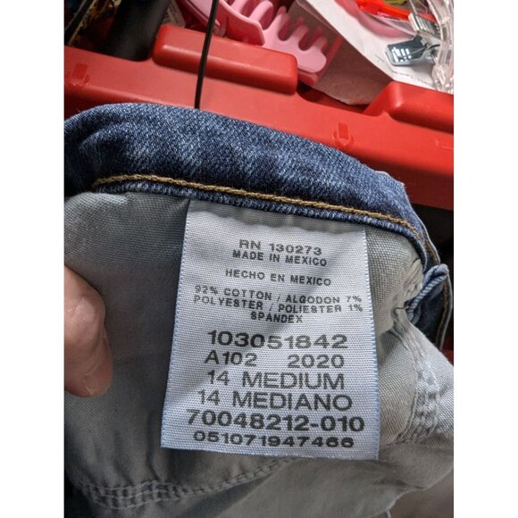 Lee Relaxed fit Straight Leg mid rise women's Jeans Medium Blue Size 14 - Picture 5 of 5